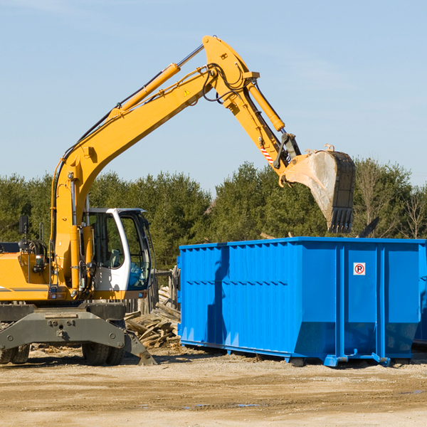 what size residential dumpster rentals are available in Camden